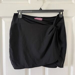 Victoria's Secret Black Mini Tie Skirt